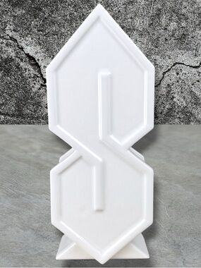 •NEW• STUSSY Mysterious S White Ceramic Cookie Jar Stash Decor w/ lid •LIMITED•